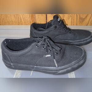 Vans Kids Black Canvas Sneakers